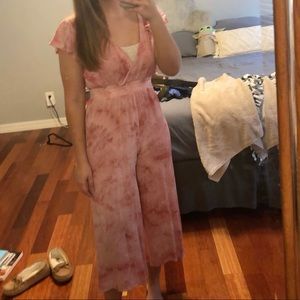 Pink Tie Dye Jumpsuit